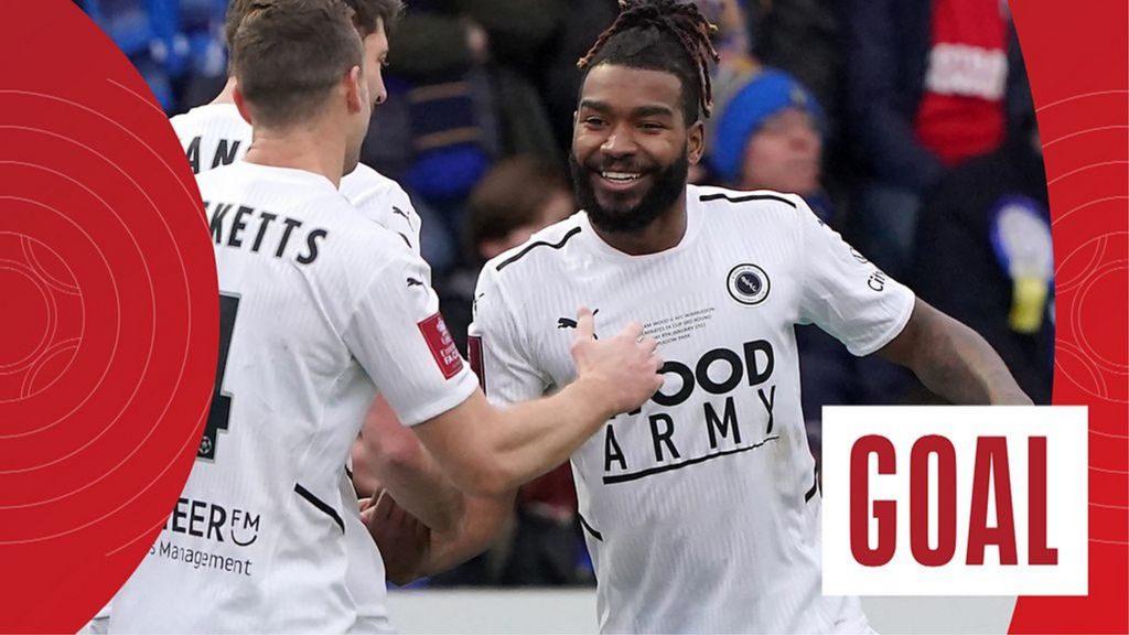 FA Cup: Tyrone Marsh fires non-league Boreham Wood ahead against AFC Wimbledon
