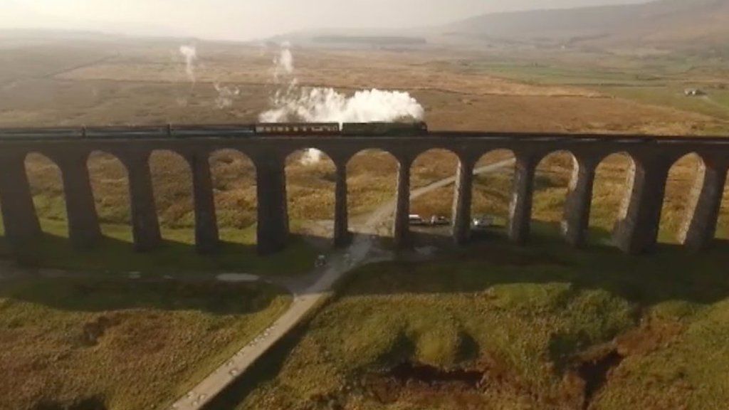 Flying Scotsman marks Settle-to-Carlisle line reopening