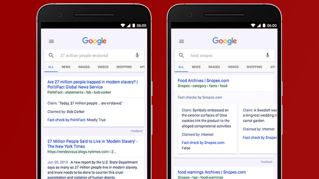 Google adds search results 'fact check' flag