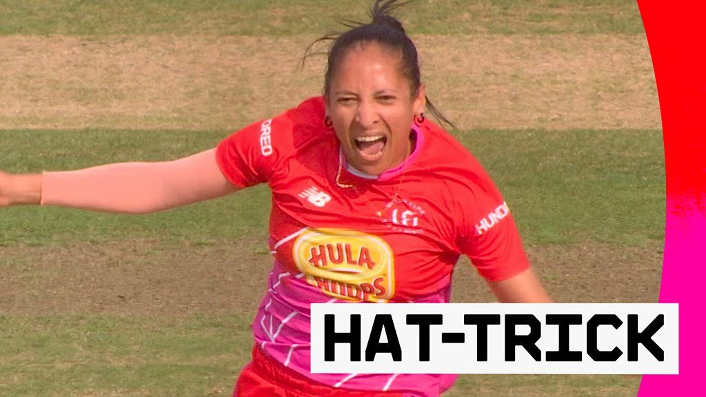 The Hundred 2023 Watch Shabnam Ismails Hat Trick Ball See Welsh Fire