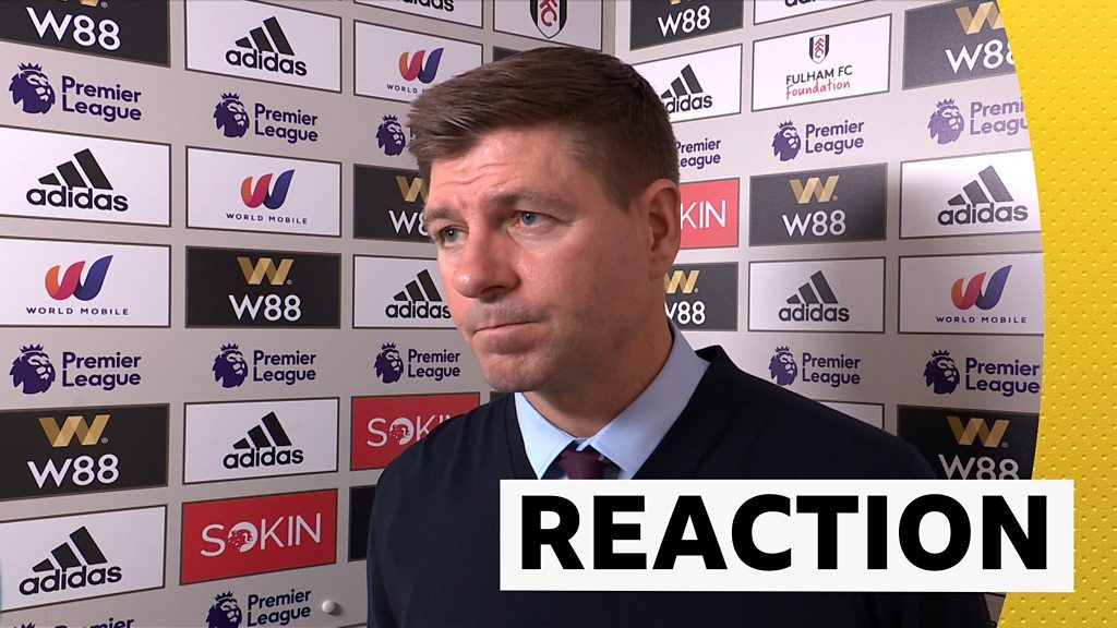 Fulham 3-0 Aston Villa: Steven Gerrard 'not going to quit' as pressure grows