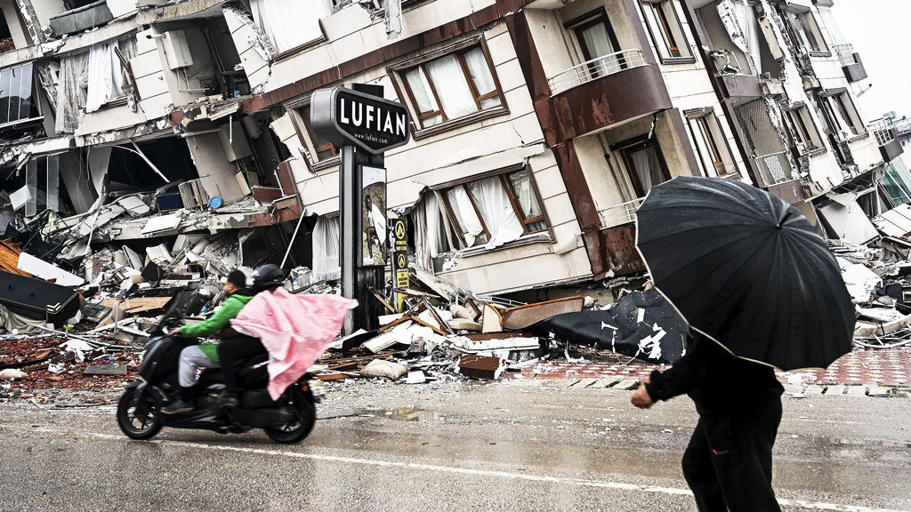 Aftermath of the earthquake in Turkey