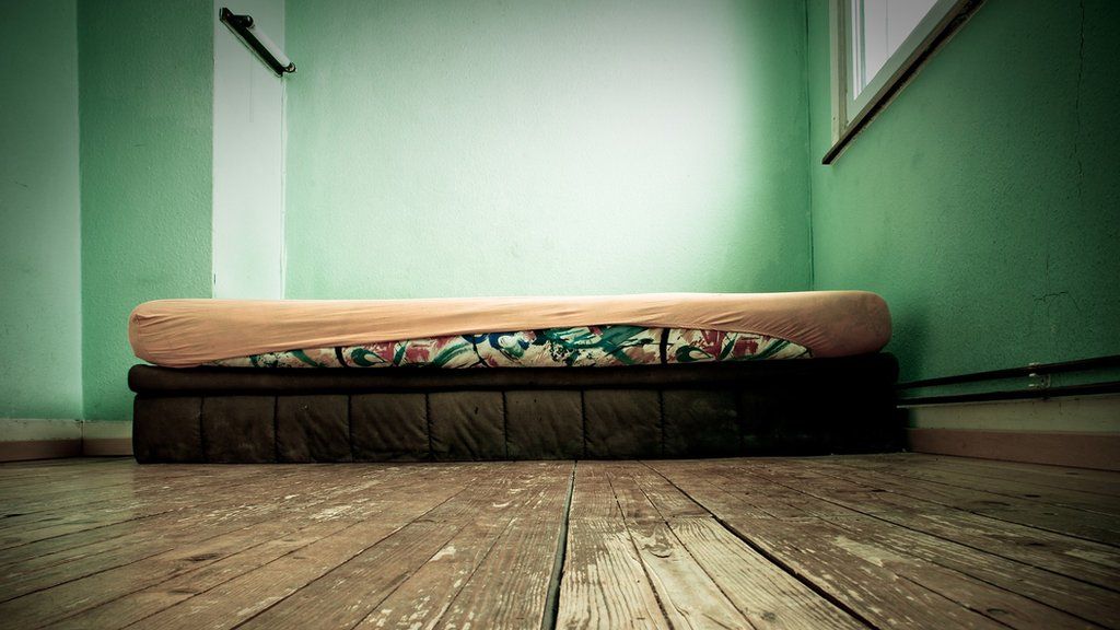 Mattress on floor