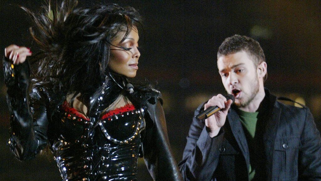 Janet Jackson and Justin Timberlake at the Super Bowl