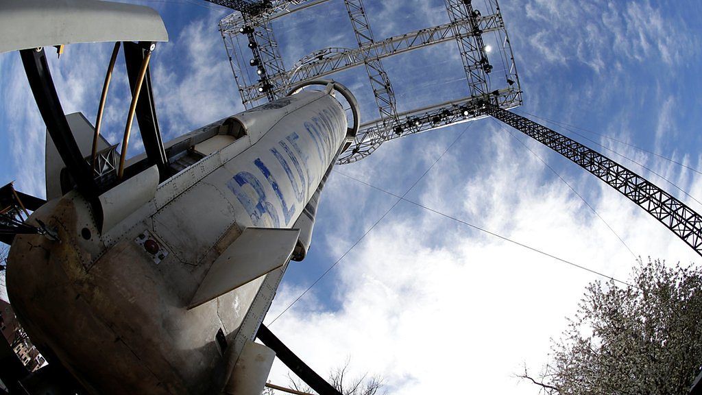 Blue Origin New Shepard rocket booster