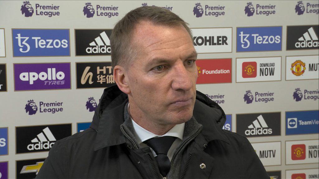 Man Utd 1-1 Leicester: 'Harsh' to disallow James Maddison goal - Brendan Rodgers
