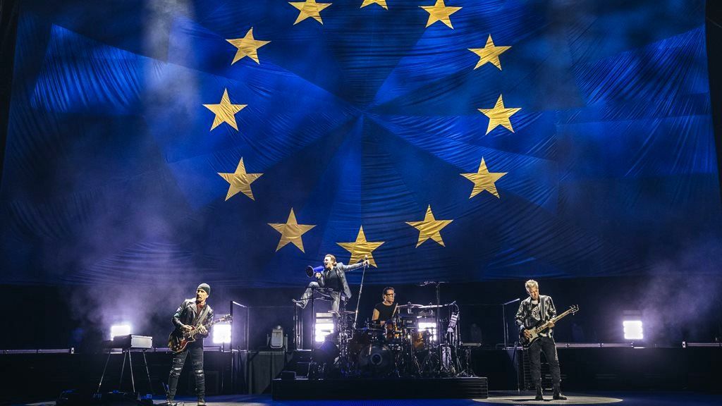 U2 in concert in Berlin