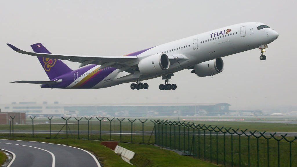 Thai Air plane taking off