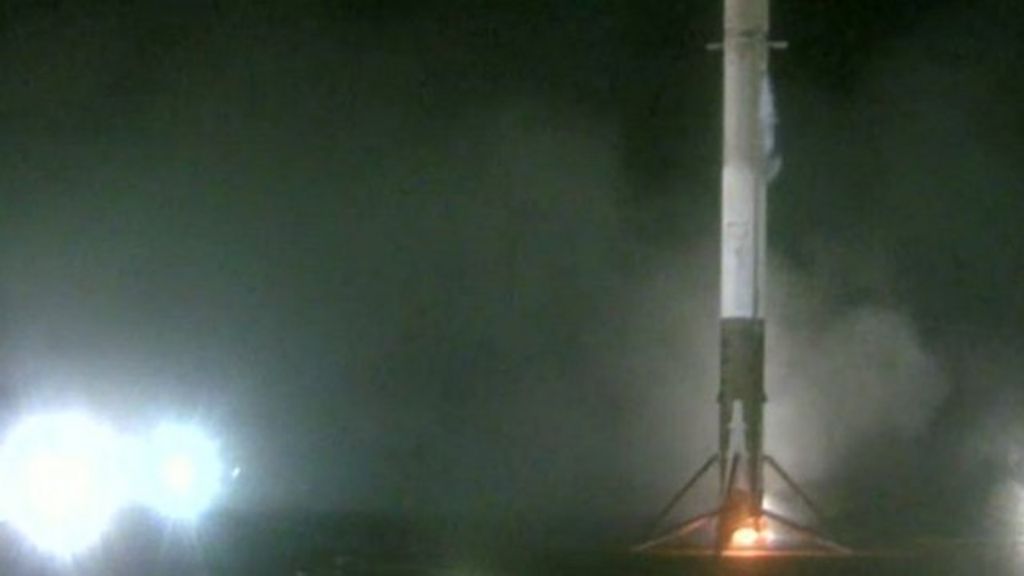 SpaceX Rocket Lands Back On Earth - BBC Newsround