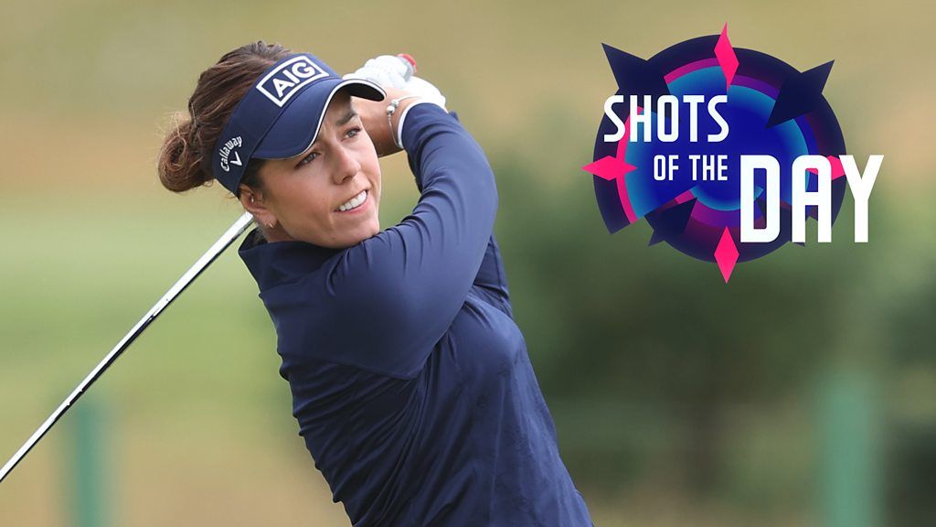 Women's Open: Georgia Hall, Sophia Popov & Louise Duncan feature in best shots of day one