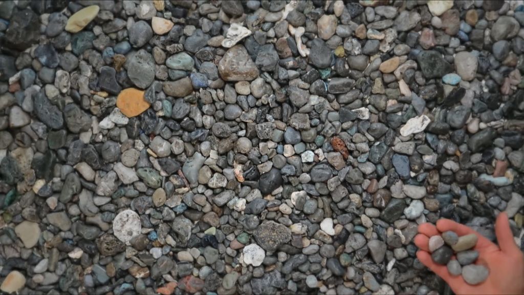 Plastic pebbles