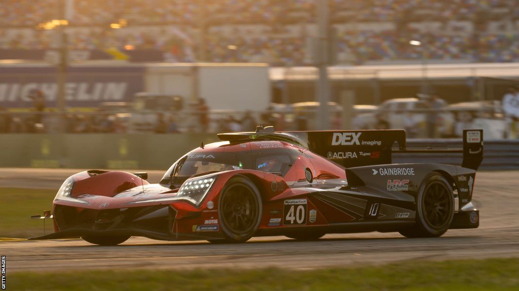 Jenson Button in action for Wayne Taylor Racing at the Daytona 24 hours endurance race