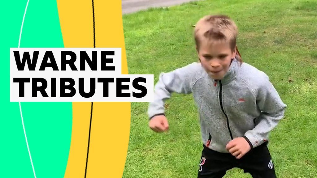 Shane Warne: Kids recreate Warne's 'ball of the century'