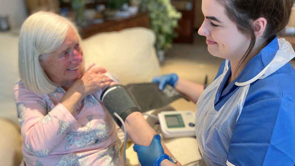 Patient receives virtual ward care