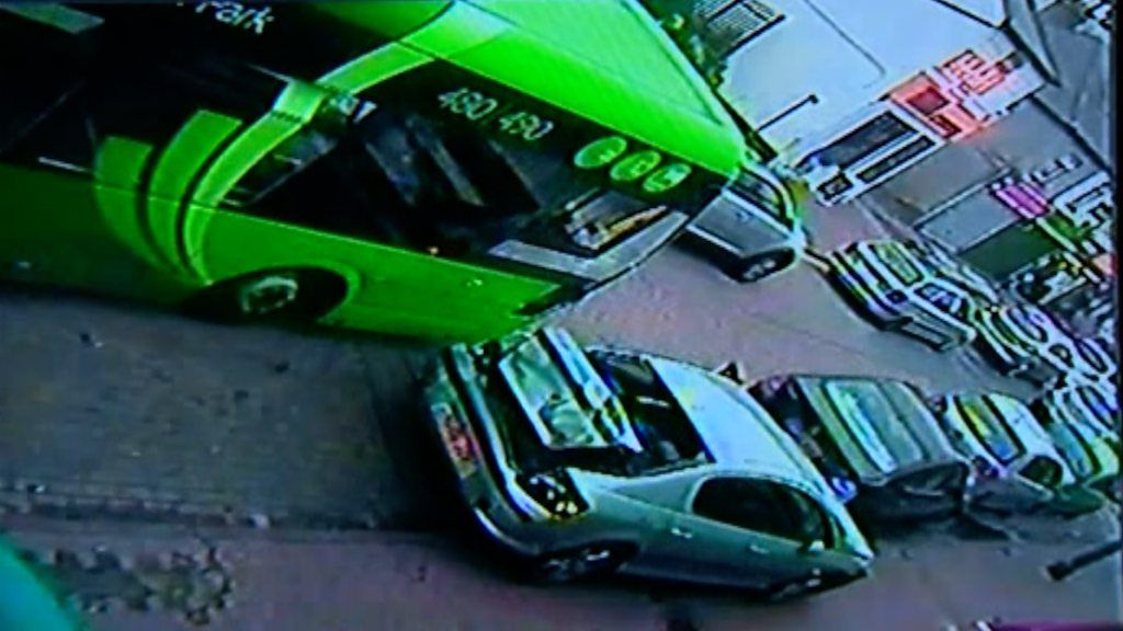 Dartford bus collision caught on CCTV