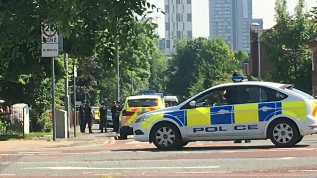 police car attending manchester attack