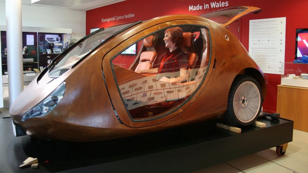 Swansea Wales on Wheels Wooden car prototype on show BBC BBC