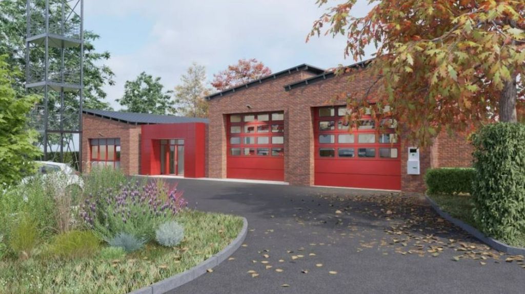A render of the Chobham Fire Station re-development