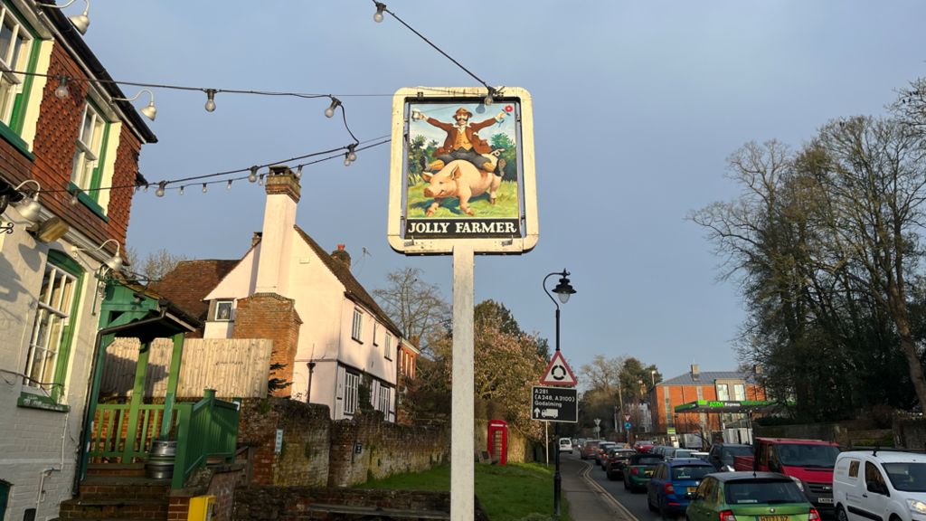 The Jolly Farmer pub in Bramley, Surrey