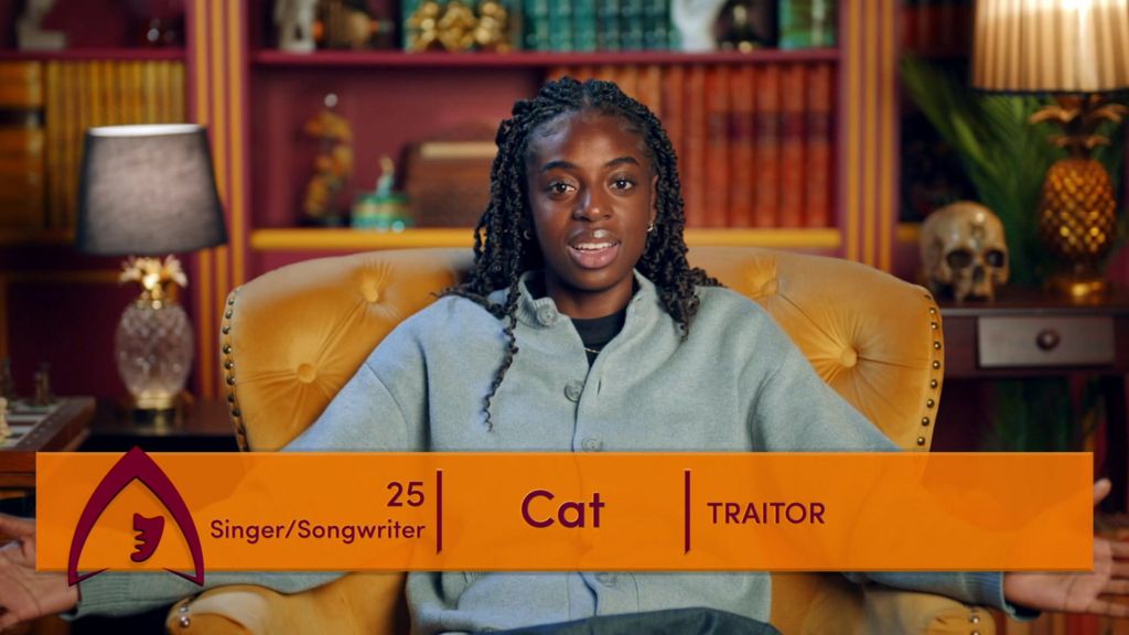 Cat Burns on Celebrity Traitors