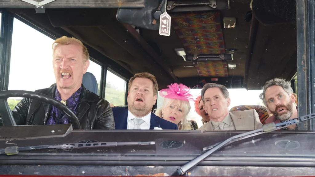 Left to right - Dave Coaches, Smithy, Pam, Uncle Bryn and Jason