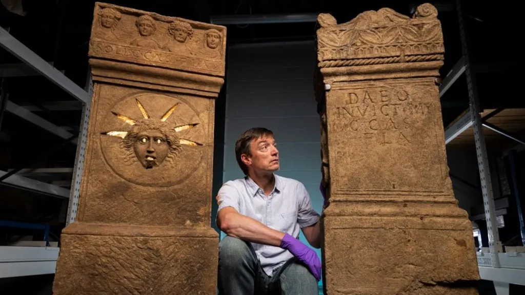 Se exhibirán antiguos altares romanos encontrados en Escocia