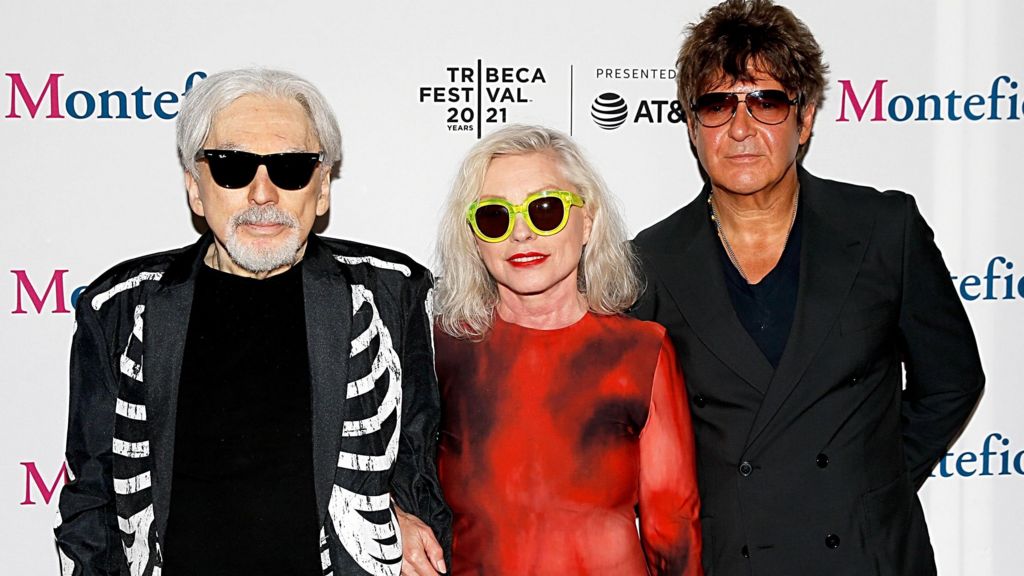 Chris Stein, Debbie Harry and Clem Burke of Blondie, pictured in 2021