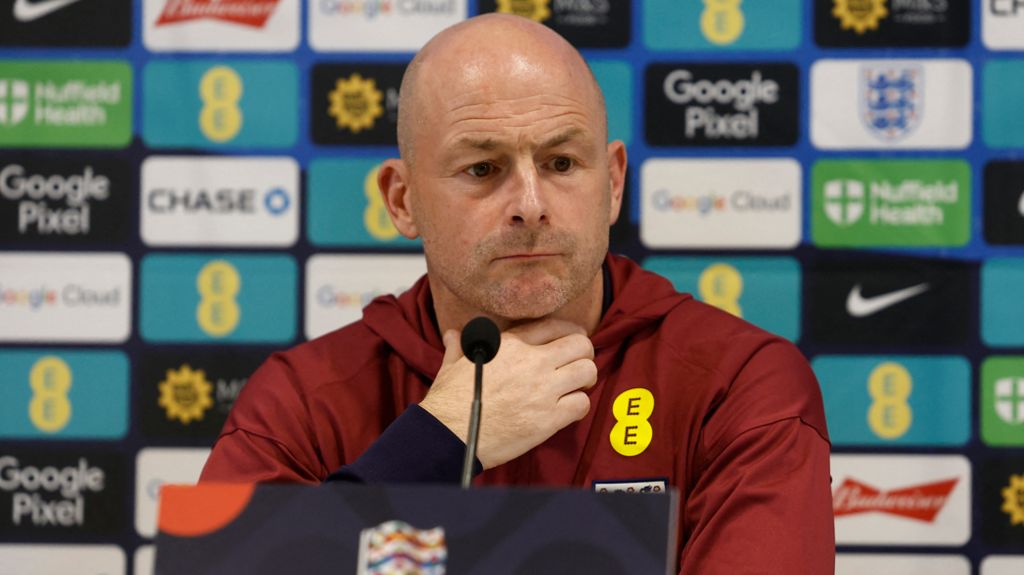 Lee Carsley faces the media before England face the Republic of Ireland in the Nations League.