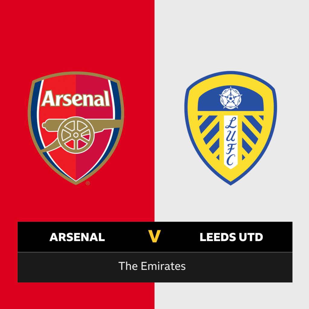 Follow Arsenal vs Leeds United live