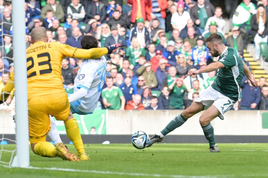 McMenamin bags first international goal BBC Sport