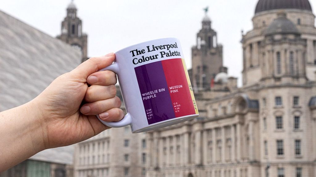 Liverpool colour palette mug