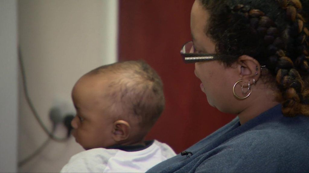 Mother and son who are forced to live in a hotel