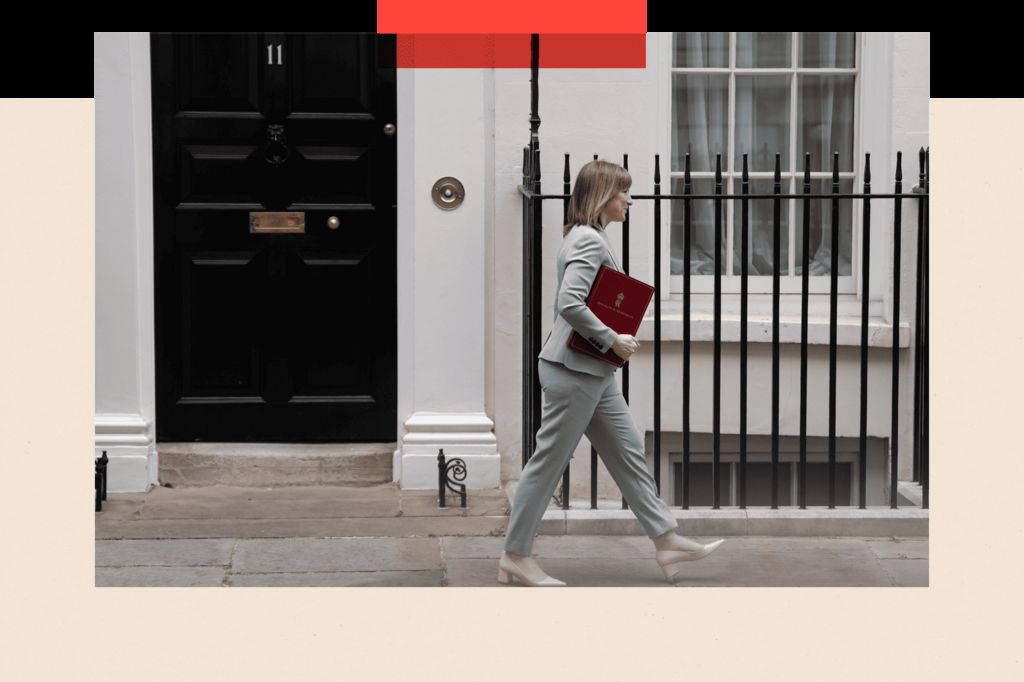 British Chancellor of the Exchequer Rachel Reeves departs 11 Downing Street ahead of the Spending Review announcement