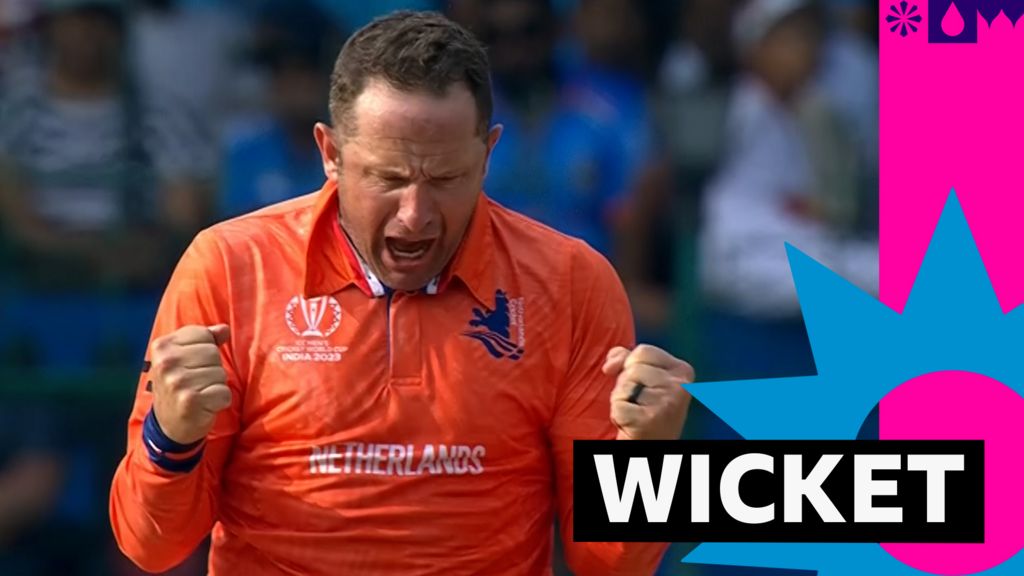 'Silence, shock!' - Kohli bowled by Van der Merwe