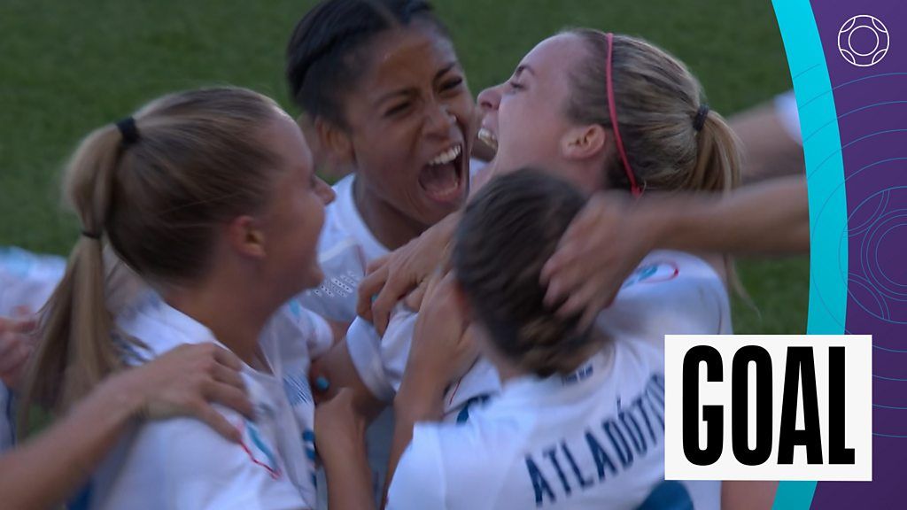 Euro 2022: Berglind Thorvaldsdottir heads Iceland in front against Belgium
