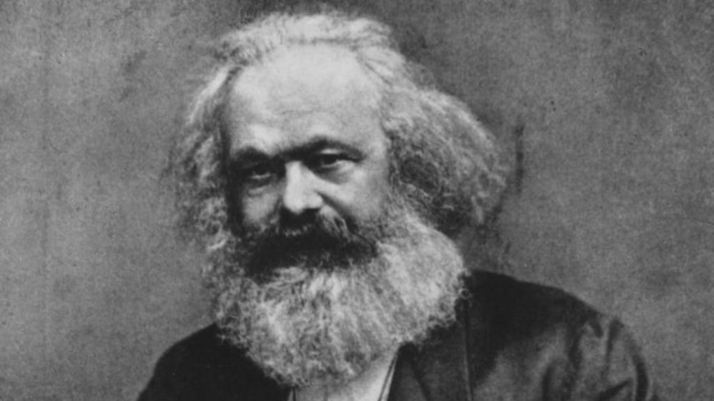 Retrato do filósofo e economista alemão Karl Marx