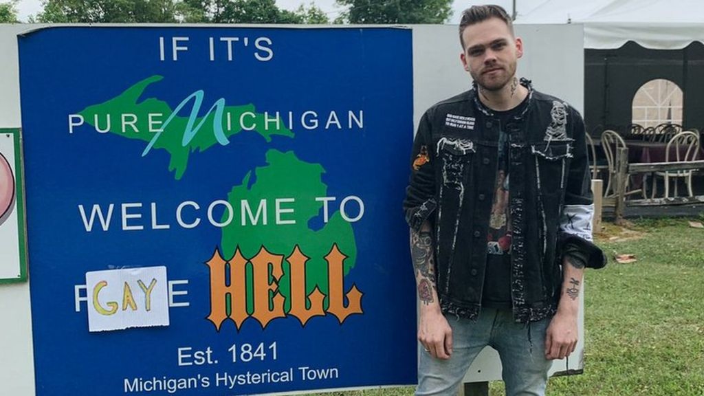 Gay Hell Us Town Re Named To Protest Lgbt Flag Ban Bbc News