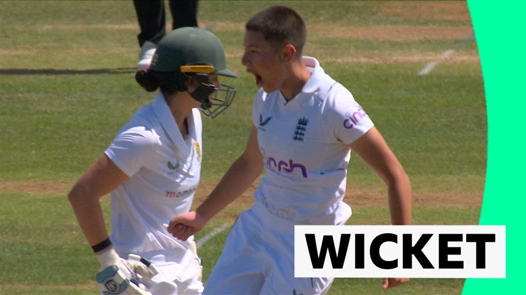 England v South Africa: Two late wickets by Issy Wong pulled up chances of winning for England.