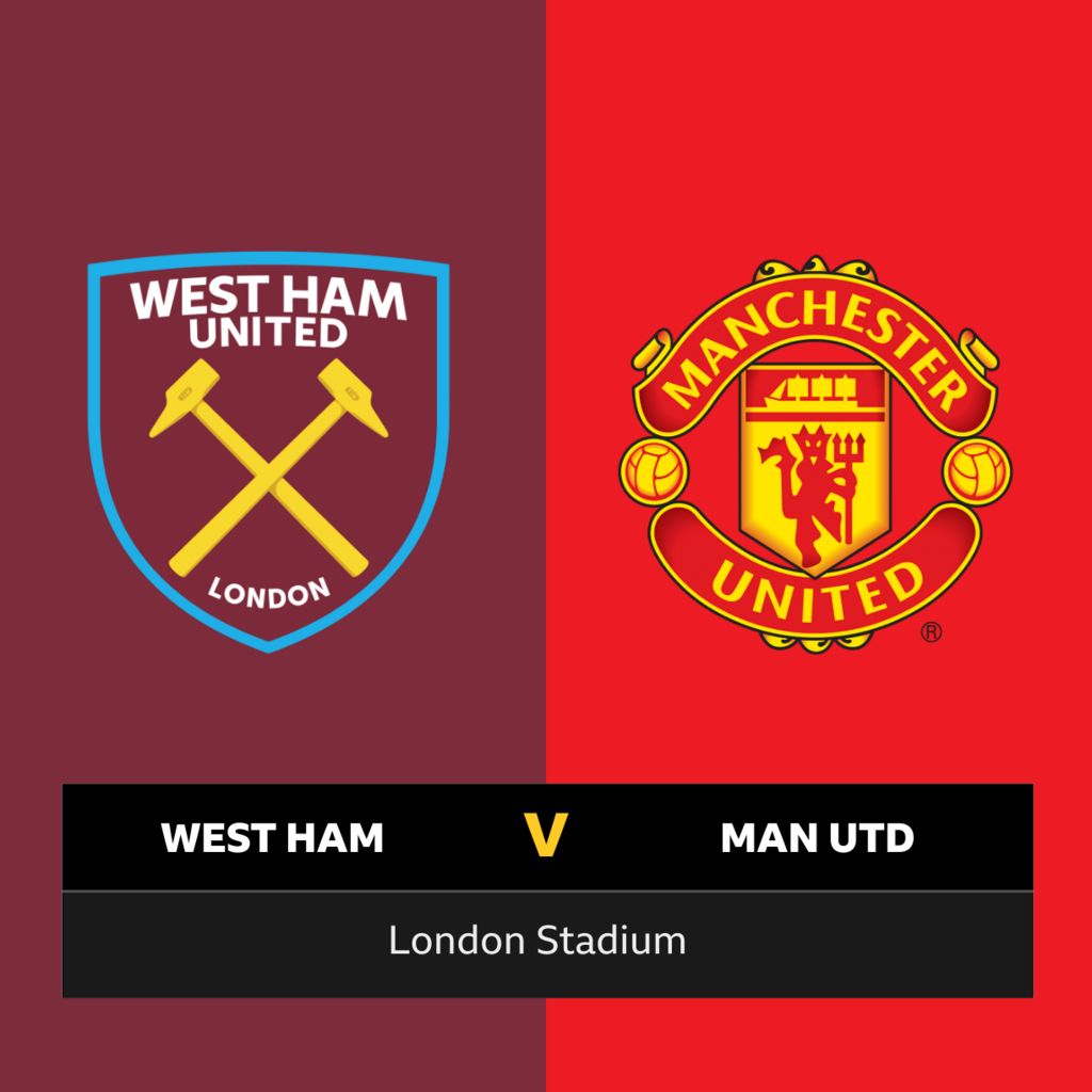 Follow West Ham vs Man Utd live BBC Sport
