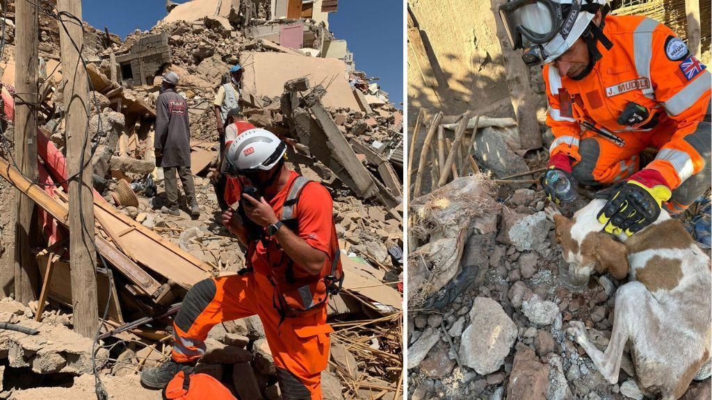 Firefighters from Kent in Morocco