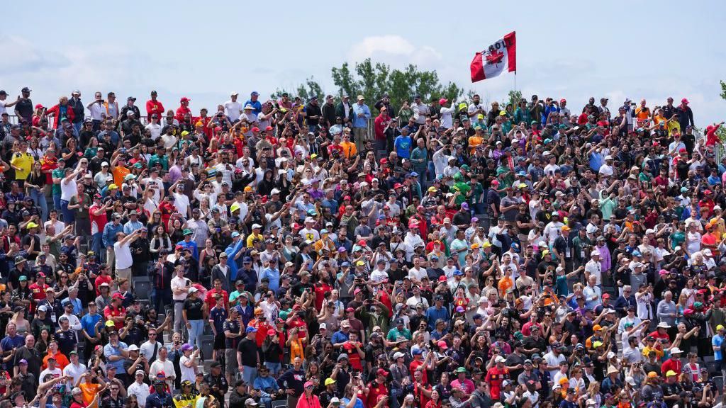 Fans watch the action at the Canadian Grand Prix in 2023