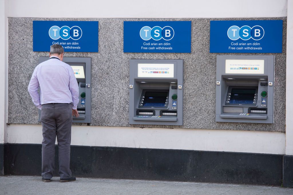 TSB cash machines