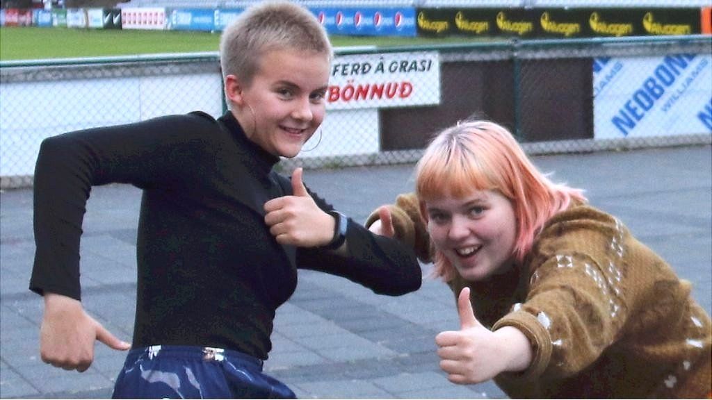 Happy Icelandic teenagers