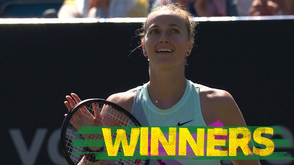 Petrav Kvitova beats Katie Boultuer to reach Eastbourne quarter-finals - highlights
