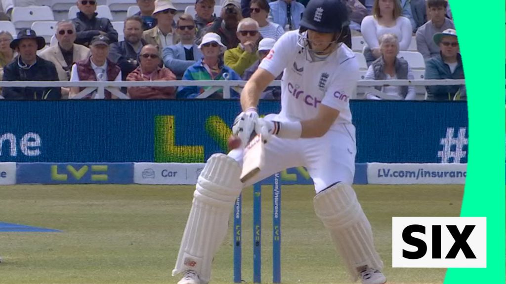 England v New Zealand: Joe Root hits six with ‘incredible’ reverse scoop