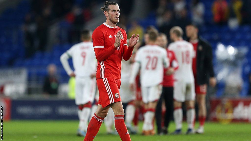 Gareth Bale after Wales' friendly against Belarus in 2019