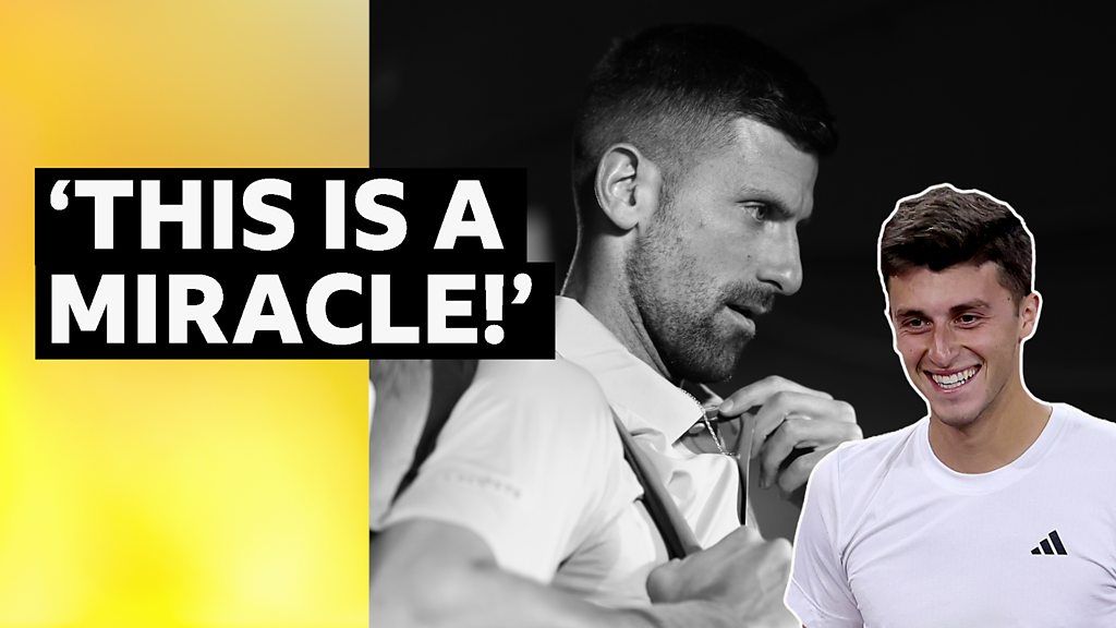Nardi reacts to stunning win over Djokovic