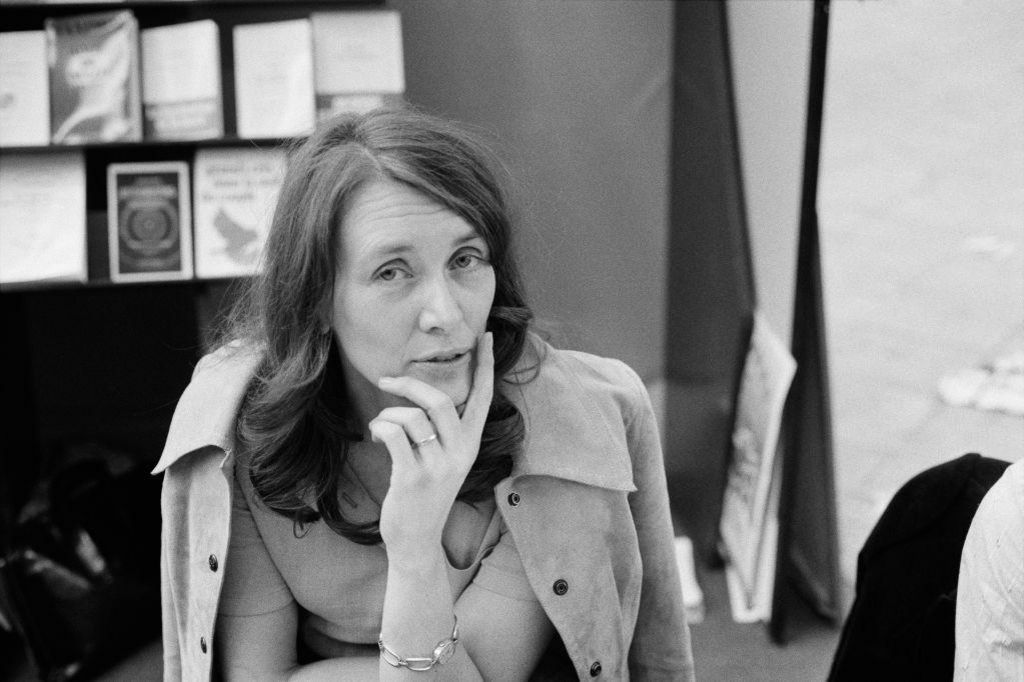 Nobel literature laureate Anne Ernaux at a book festival in Nice, 1977