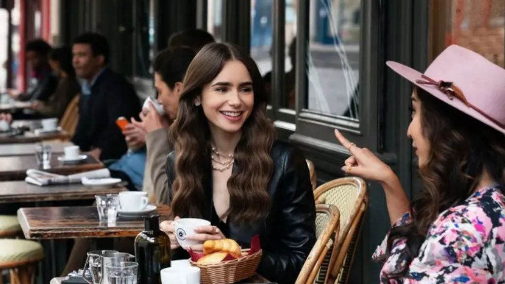 A picture of Lily Collins as Emily in Paris