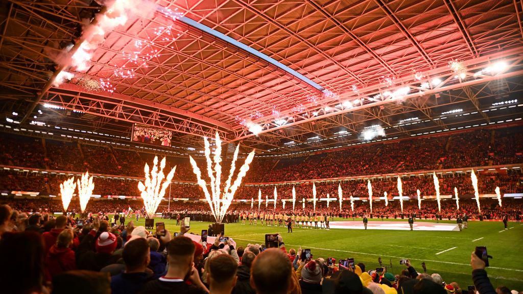 Fireworks going disconnected astatine Principality Stadium